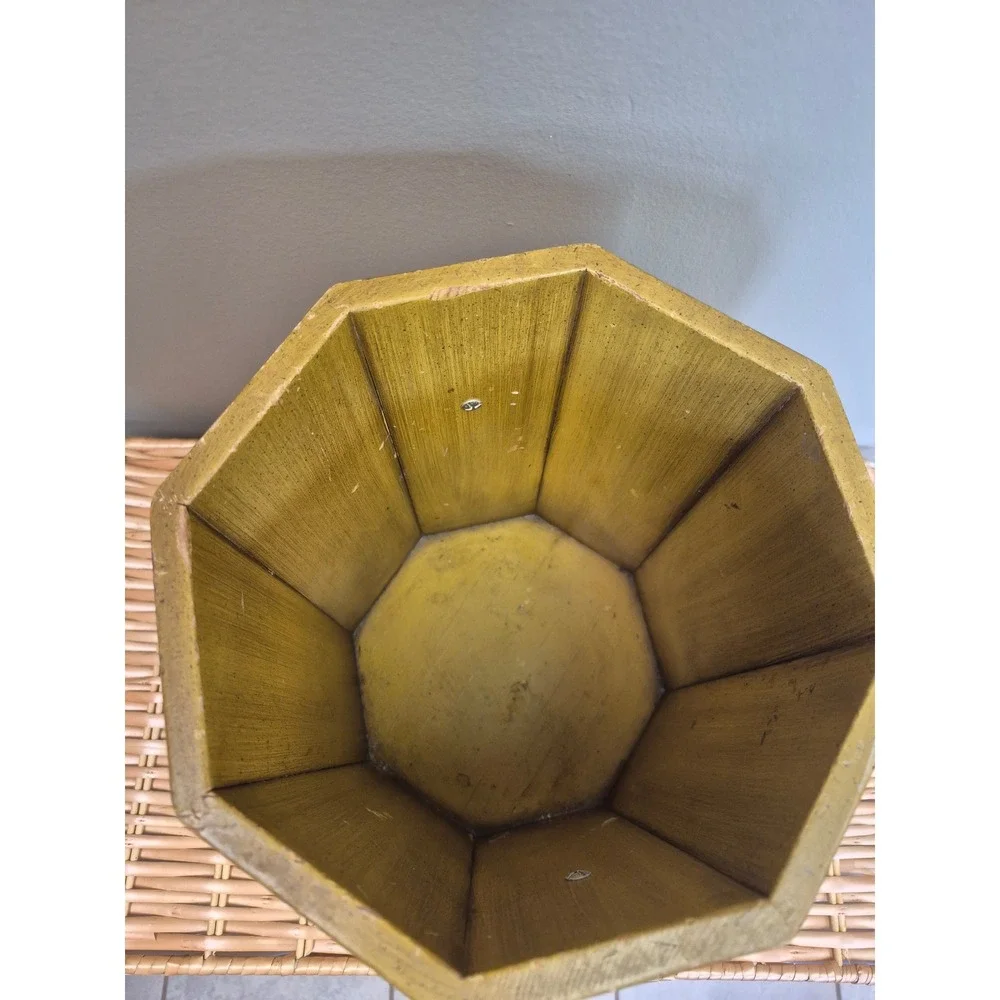 Vintage Hollywood Regency Wood Wastebasket Lion Head Trash Can Umbrella Stand